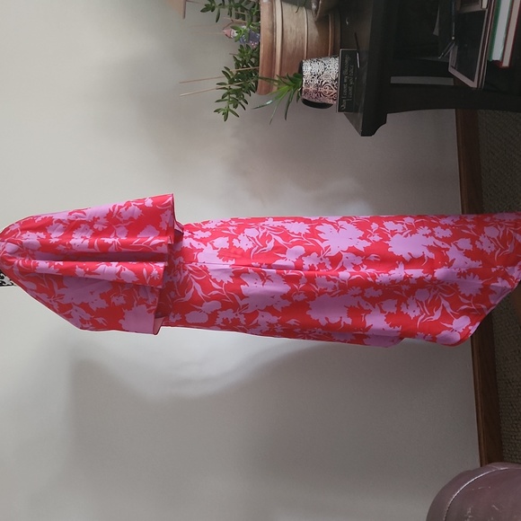 Memorial Day sale! Spring/Summer purplish pink and red one shoulder dress. - Picture 3 of 4